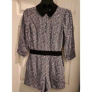 Jack Wills Skort Dress Shorts Womens Size 4 Black White Narrow Opening Front